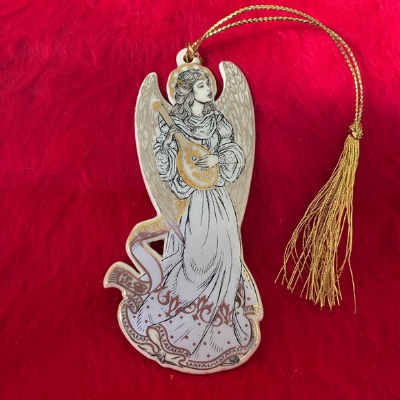 Lenox Vintage Rare Lenox Baroque Angel w/Mandolin Ornament. - Picture 9 of 9